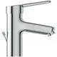 Waschtischarmatur in Chromfarbe von Ideal Standard, mit einem Hebel und einer seitlichen Auslaufgarnitur. Design mit klaren Linien und einfacher Funktionalität.